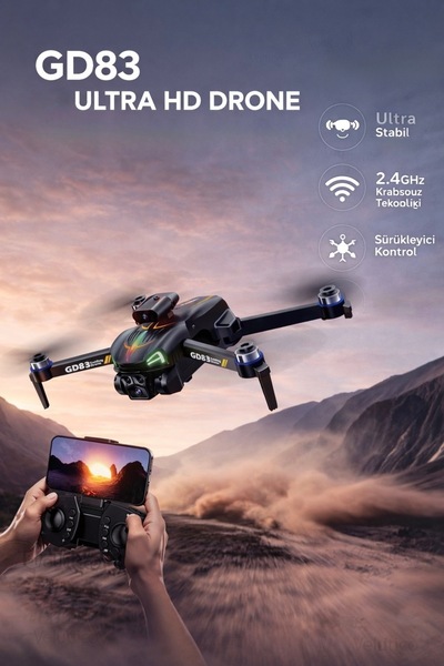 Voltico GD83 HD Katlanabilir Drone | Çift Kameralı | Ultra Stabil | Akıllı Uç...