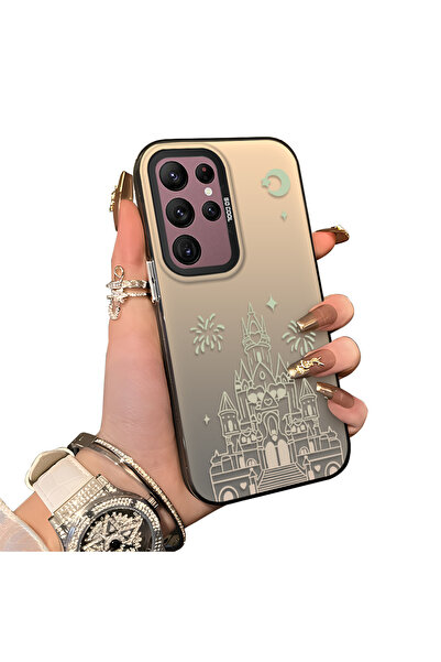 ucuc حافظة من السيليكون متوافقة مع هاتف سامسونج جالاكسي S22 الترا، ذات حافة ص...