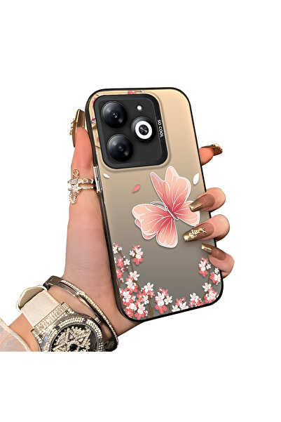 ucuc حافظة من السيليكون المتوافقة مع هاتف Infinix Smart 8/8 Pro ذات حافة صلبة...