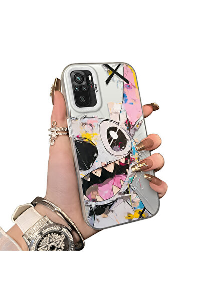 ucuc Xiaomi Redmi Note 10 Compatible Silicone Edge Hard Back Anti-Fall Stitch...