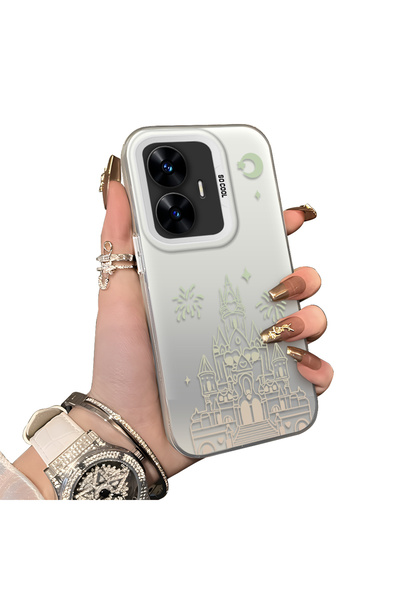 ucuc حافظة من السيليكون المتوافقة مع هاتف Realme C55 ذات حافة صلبة ومضادة للس...