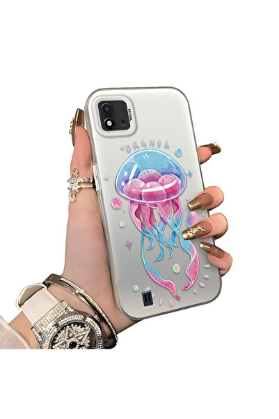 ucuc حافظة مضادة للسقوط من السيليكون المتوافقة مع هاتف Realme C20/C20A، نمط س...