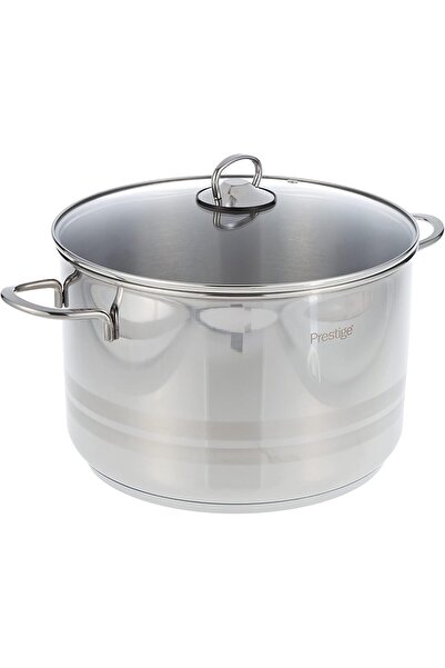 Prestige قدر طهي، مصنوع من الفولاذ المقاوم للصدأ، فضي اللون، مطلي بطبقة مانعة...