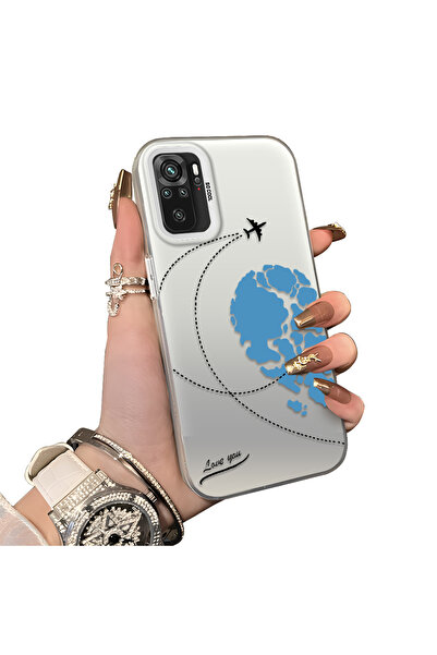 ucuc Xiaomi Redmi Note 10 Compatible Silicone Edge Hard Back Anti-Fall Valent...