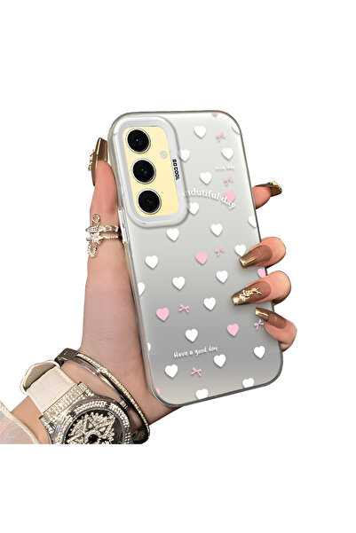 ucuc حافظة سامسونج جالاكسي S24 Fe متوافقة مع الحافة السيليكونية الصلبة والمضا...