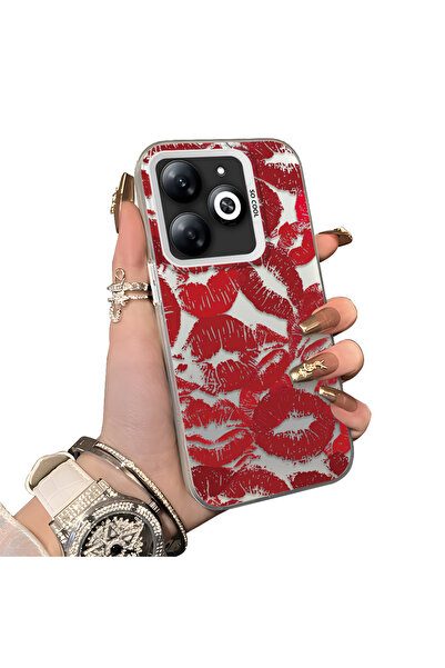 ucuc حافظة من السيليكون المتوافقة مع هاتف Infinix Smart 8/8 Pro ذات حافة صلبة...