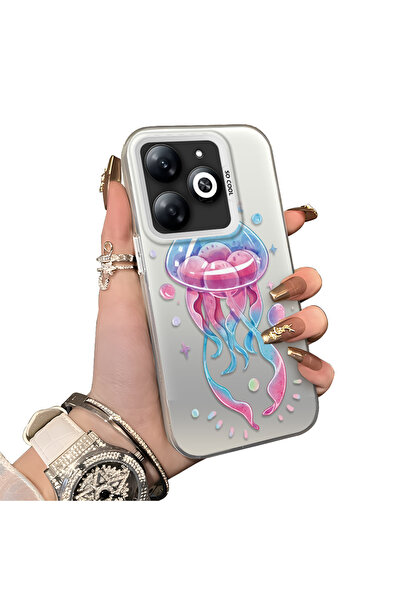 ucuc حافظة Infinix Smart 8/8 Pro متوافقة مع الحافة السيليكونية الصلبة والمضاد...