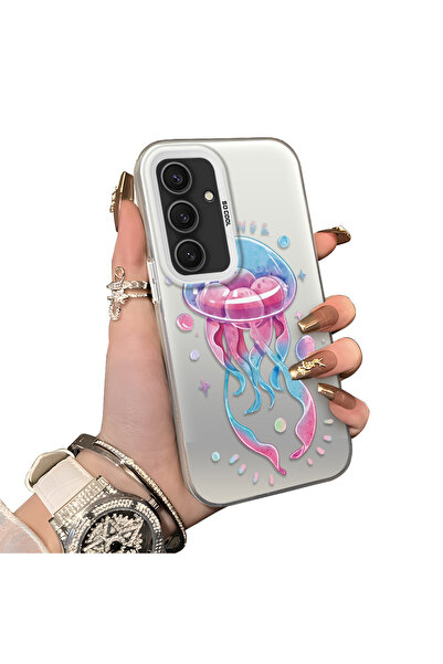 ucuc حافظة سامسونج جالاكسي S24 بلس متوافقة مع الحافة السيليكونية الصلبة والمض...