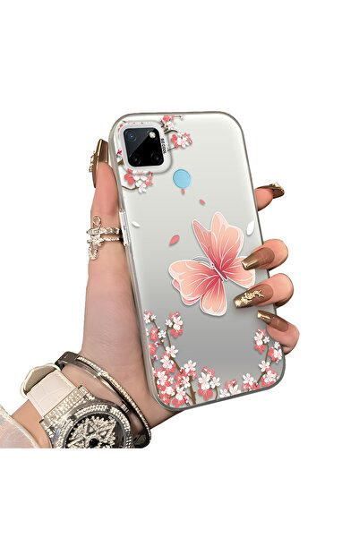 ucuc حافظة من السيليكون المتوافقة مع Realme C21Y/C25Y ذات حافة صلبة ومضادة لل...