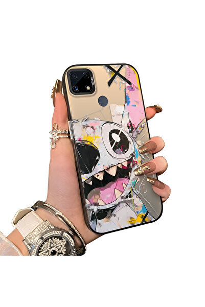 ucuc حافظة من السيليكون المتوافقة مع هاتف Realme C15 ذات حافة صلبة ومضادة للس...