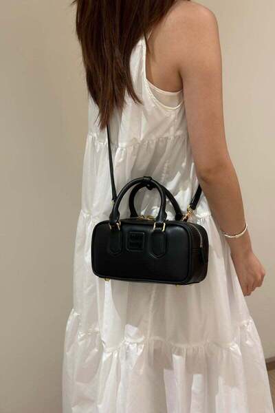 Generic MM Women's Handbag Multifunctional Crossbody Bag BlackArcadie leather...