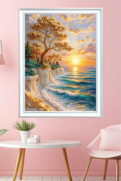 LUXRN Pictură murală înrămată Seria de modele cu aspect 3D Pictură decorativă...