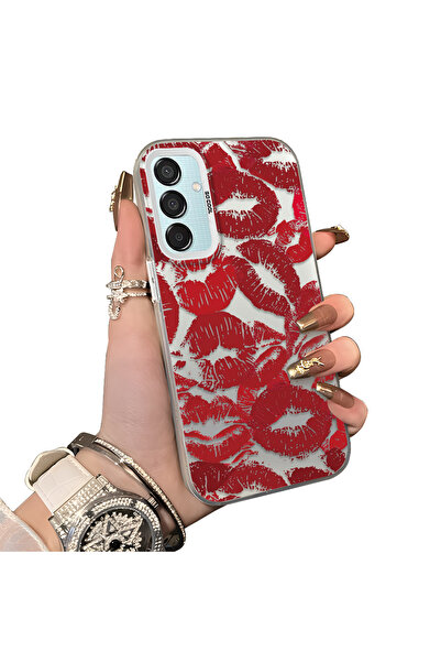 ucuc حافظة متوافقة مع هاتف سامسونج جالاكسي M15 مصنوعة من السيليكون الصلب ومضا...