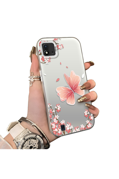 ucuc حافظة من السيليكون المتوافقة مع Realme C20/C20A ذات حافة صلبة ومضادة للس...