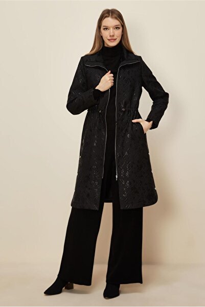 Alvina Varekli̇ Qapitone Trench Coat 10989