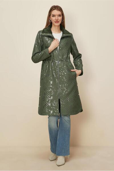 Alvina Varekli̇ Qapitone Trench Coat 10989