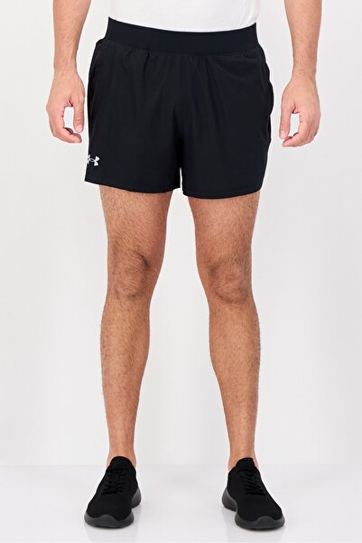 Under Armour Men Fitted 5 Inseam Running Shorts, Black