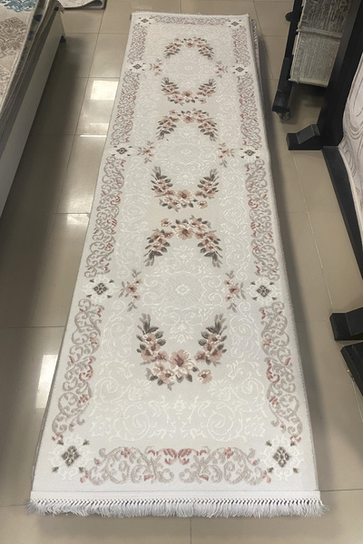 Dinarsu %100 Akrilik Saçaklı Halı Yolluk 80x300 Cm, Stoklarla Sınırlı ( FIRSA...