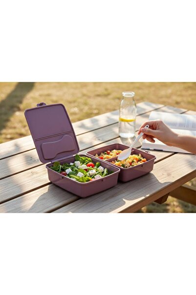 BuradaBuldun Compartmented Storage and Food Container - Bpa Free Healthy - Lo...