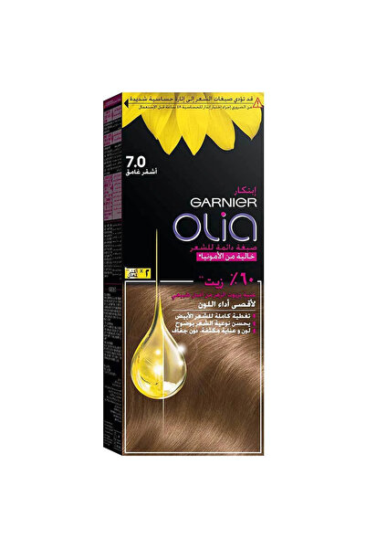 Garnier صبغة شعر أوليا، صبغة شعر دائمة خالية من الأمونيا تحتوي على 60% زيوت، ...