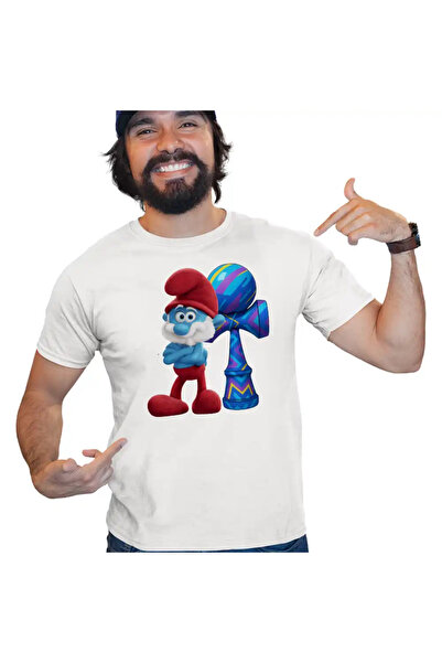 OEM Men's T-Shirt Kendama Papa Smurf Smurf Gargamel