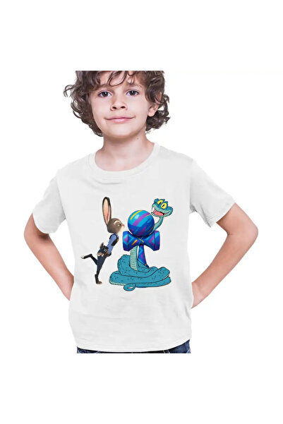 OEM Παιδικό Αγόρι Kendama T-shirt Zootopia Gary Judy Αστυνόμος Φίδι Κουνέλι