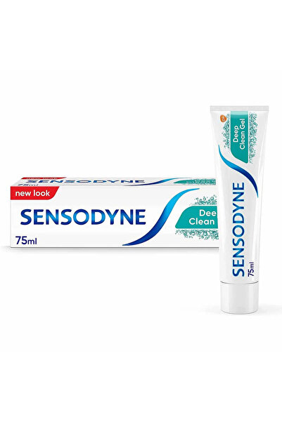 Sensodyne Toothpaste for Sensitive Teeth, Deep Clean Gel with Foam Boost Tech...