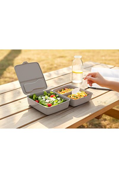 BuradaBuldun Compartmented Storage and Food Container - Bpa Free Healthy - Lo...