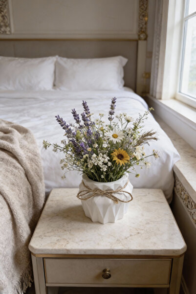 Fitruka Decorative Mini Vase |   Handmade Ceramic Look Jute Rope Design