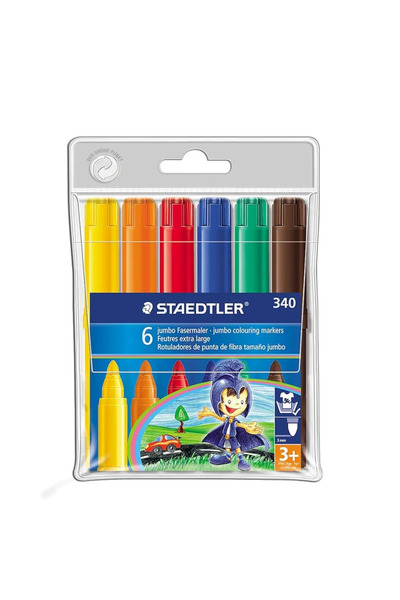 Staedtler أقلام تلوين جامبو بألوان متنوعة - 6 قطع