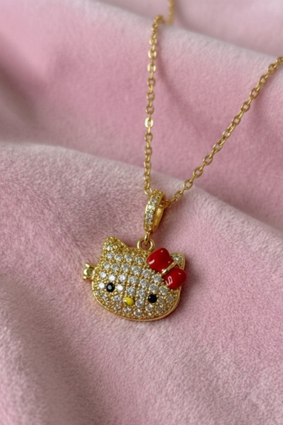 Elifsu Jewelry Hello Kitty İçi Açılan Anı Kolyesi Çift Kolyesi Fotoğraf Koyul...