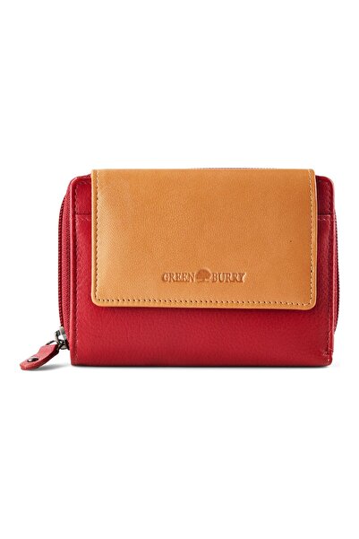 Greenburry Nappa Geldbörse RFID Schutz Leder 14 cm