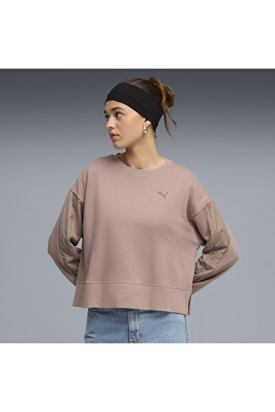 Puma HER Χαλαρό Φούτερ με Στρογγυλή Λαιμόκοψη Γυναικείο