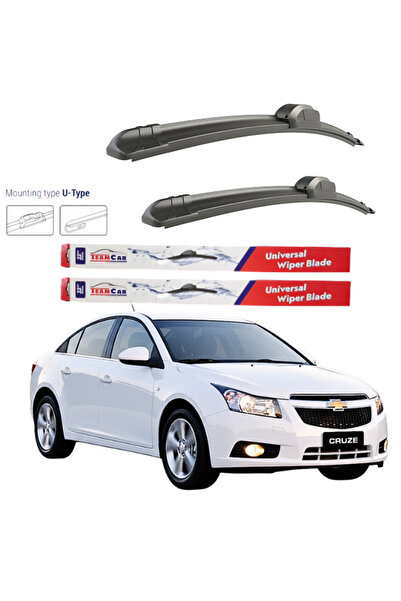 TEAMCAR Ștergătoare de parbriz Chevrolet Cruze (J300) SEDAN 2009- 2014, set plat