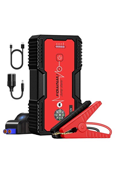 FOWAWU بطارية تشغيل السيارة 18000 مللي أمبير 1500 أمبير، حزمة بطارية تشغيل ال...