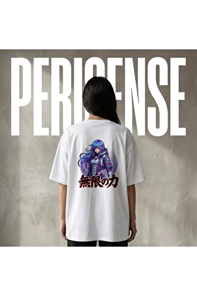 PERISENSE Unisex Anime Aesthetic Printed Premium Combed Cotton Oversized T-Shirt