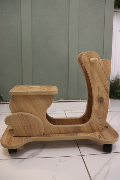 Dnz “Ahşap Çocuk Kaykay– Tekerlekli, Drift arabası ,Denge Geliştirici, Doğal ...