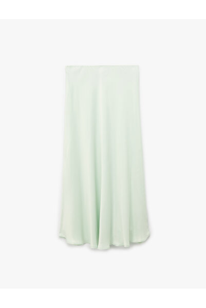 Koton Regular Fit A-Line Viscose Maxi Skirt