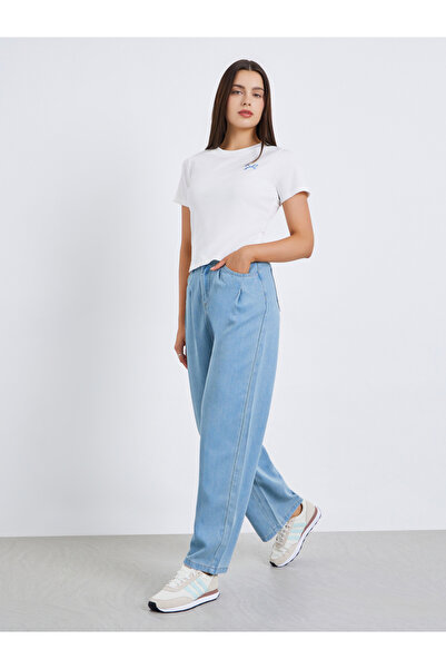 Styli Women Blue Wide Leg Jeans