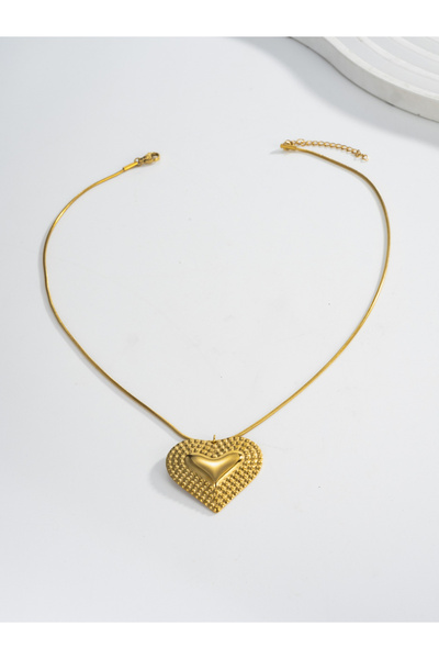 Take Two By Styli Women Metal Heart-Shaped Pendant Necklace