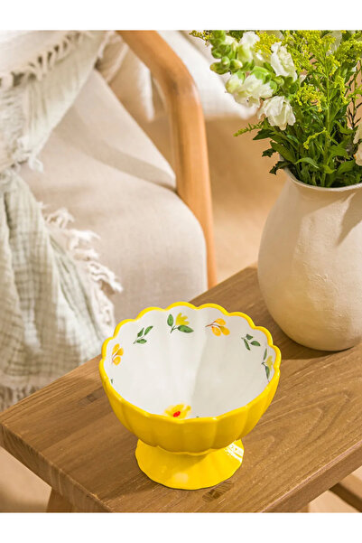 LC Waikiki Lcw Home Yellow Printed Legged Presentation Stand 14 cm