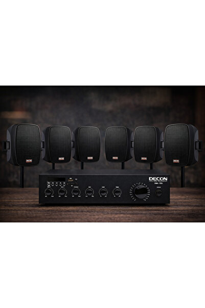 Westa Luxury, 6 Hoparlör 1 Anfi 4'' Üst Segment Tekne Yat Mağaza Ses Sistemi,...