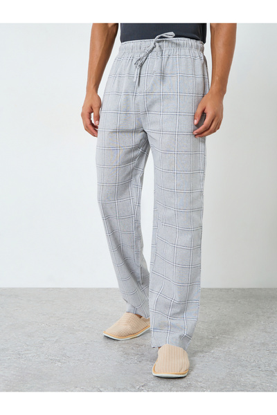 Styli Men Checked Relaxed Fit Pyjama Bottom