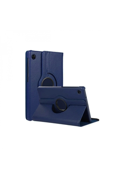 byhodi Samsung Galaxy Tab A11 360 Tablet Leather Case - Navy Blue