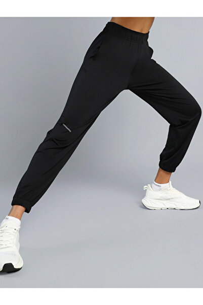 Cult By Styli Women Black Iconic Running Joggers
