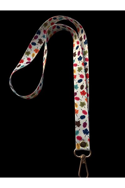 Staffy Σχοινί για γιακά με θέμα τα φύλλα σε λευκό φόντο