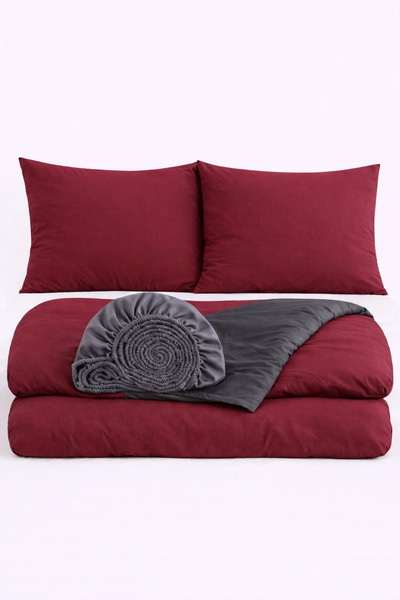 İQON Elastic Sheet Bedding Set Double Size Brdo Gray-244 Otlt