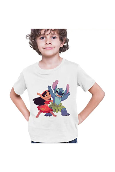 OEM Παιδικό T-shirt για αγόρια Lilo Stitch Hawaii Dance