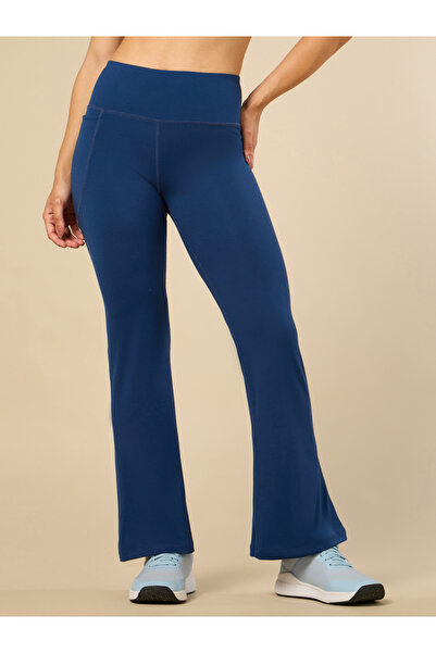 Cult By Styli Women Teal Performance Flare Pants