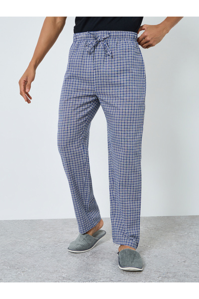 Styli Men Checked Relaxed Fit Pyjama Bottom